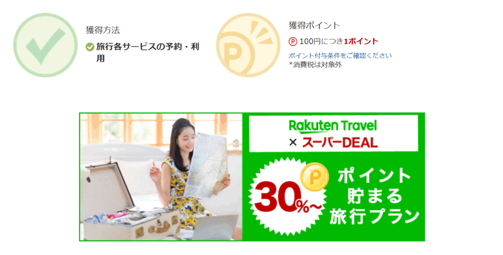楽天トラベル 楽天ポイント