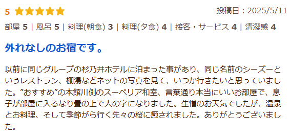 楽天トラベル やまのは