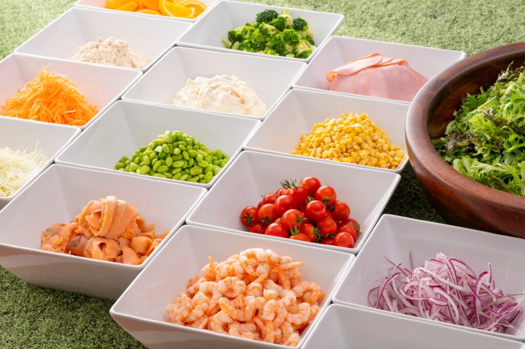 ホテルエミオン東京ベイ 朝食ビュッフェ サラダ