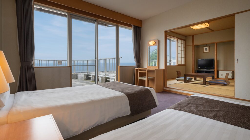 亀の井ホテル熱海 別館 バルコニー付き和洋室