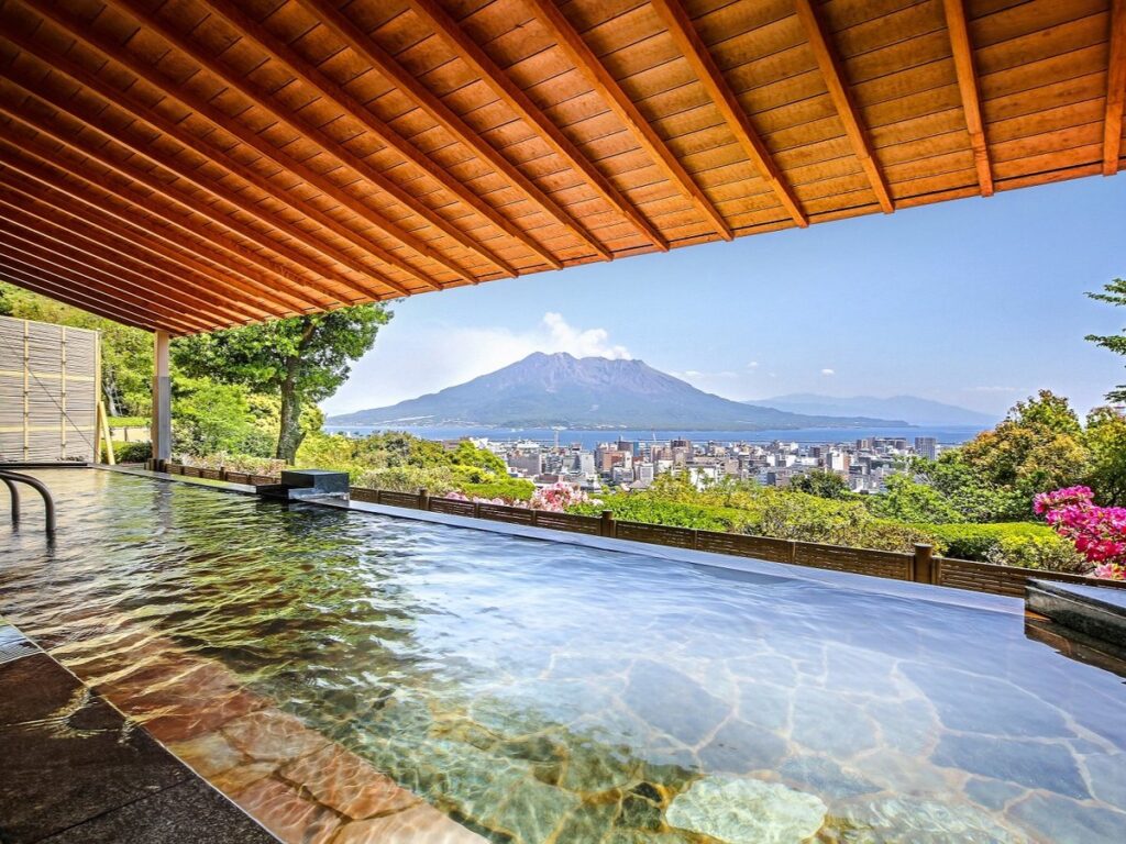 城山ホテル鹿児島 露天風呂