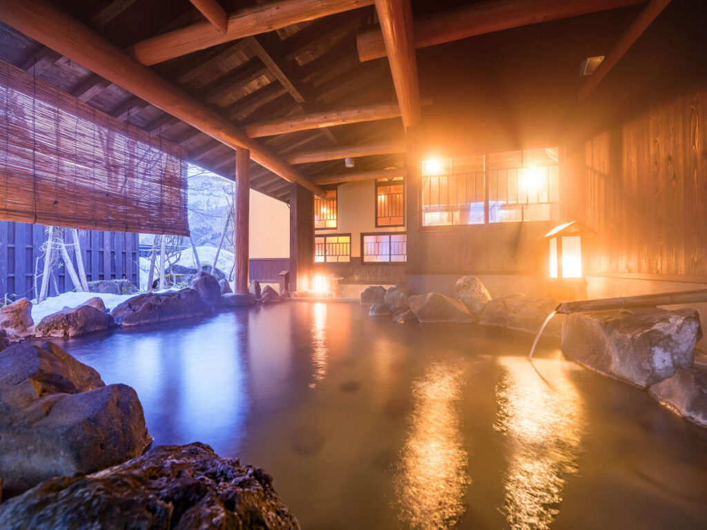 小安峡温泉 旅館 多郎兵衛 露天風呂