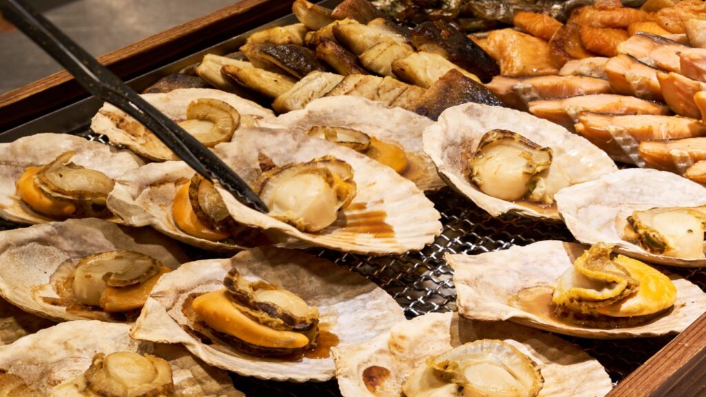 ラビスタ函館ベイアネックス 朝食 ホタテの醤油焼