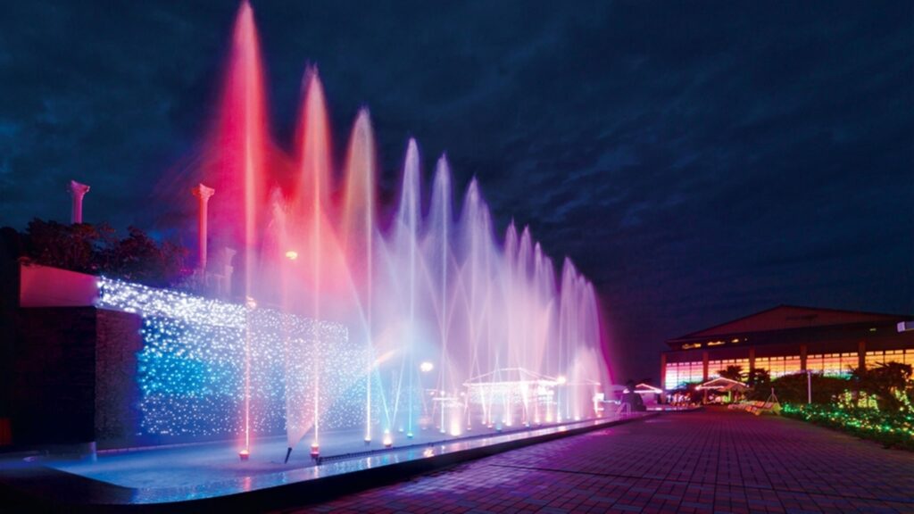 龍宮城スパ・ホテル三日月 噴水ショー