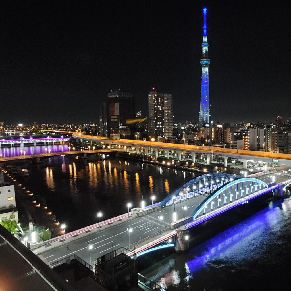 ホテルウィングインターナショナルセレクト浅草駒形 展望テラス夜景
